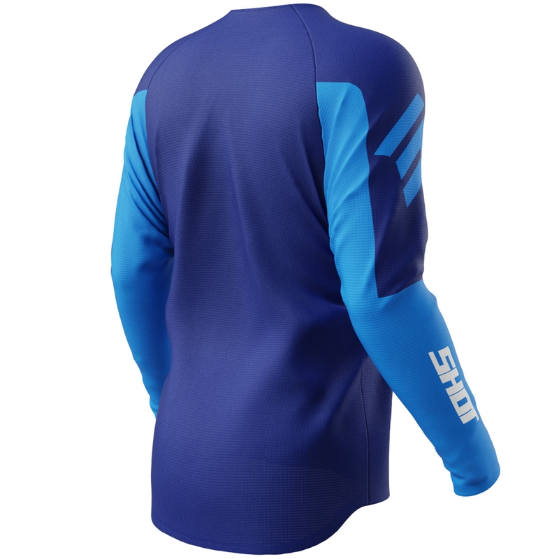 Tricou motocross Shot Draw albastru privat