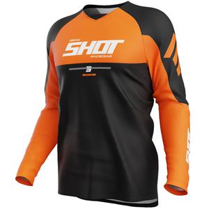 Tricou motocross Shot Draw Private portocaliu
