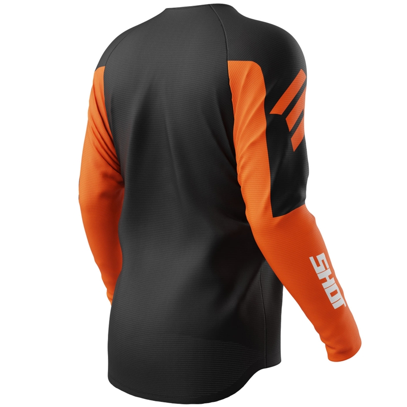 Tricou motocross Shot Draw Private portocaliu