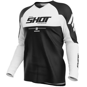 Tricou motocross Shot Draw Private alb