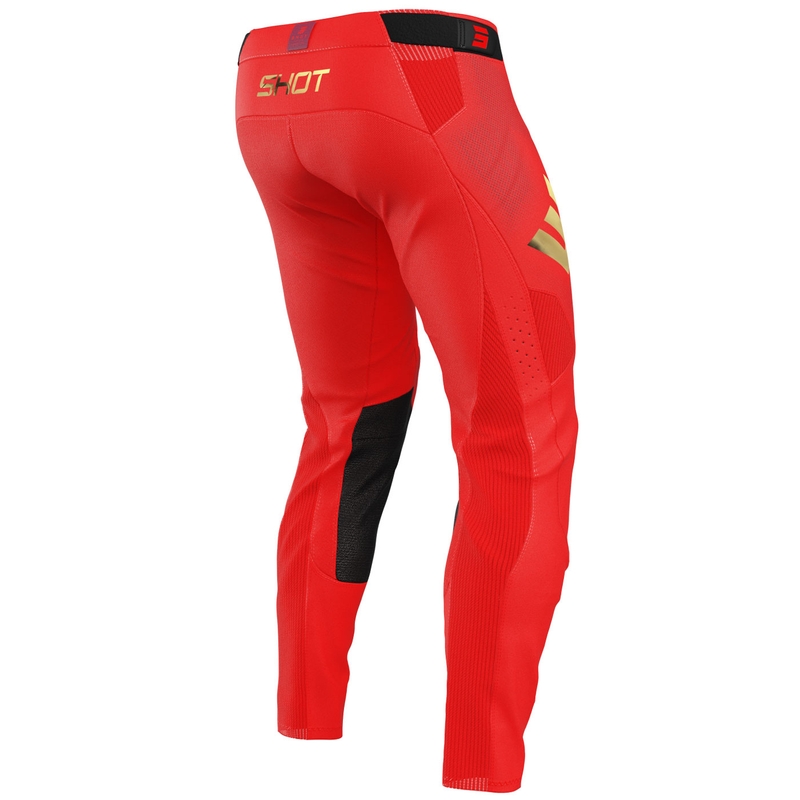Pantaloni motocross Shot Aerolite Space roșii