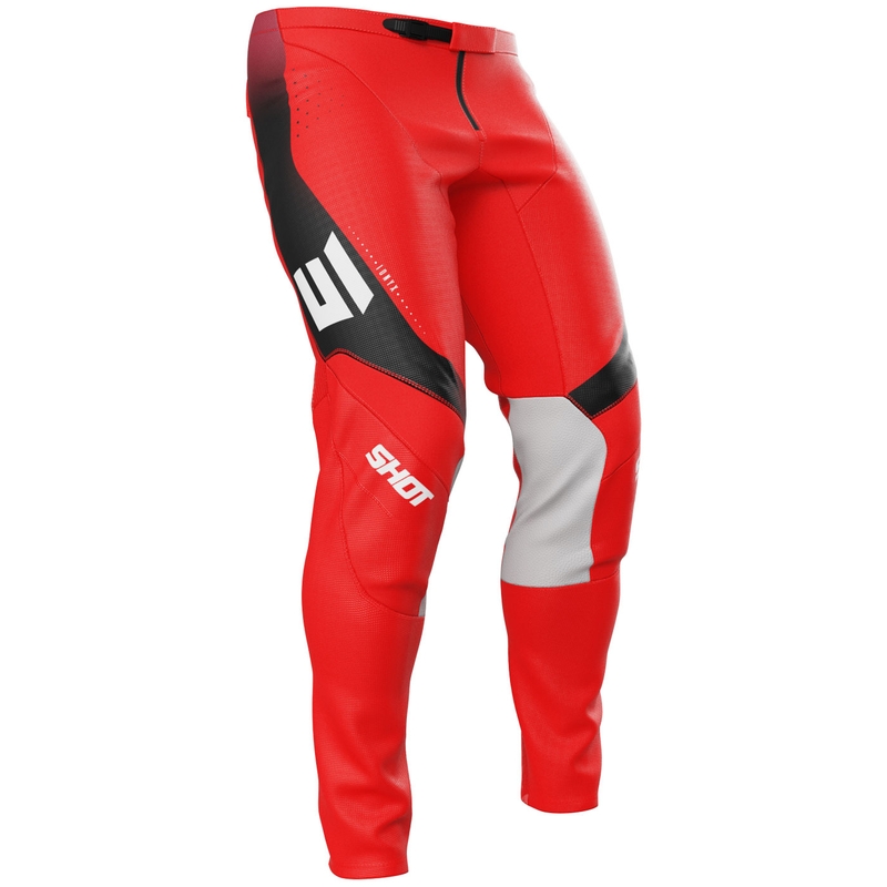 Pantaloni motocross Shot Contact Ionyx roșii