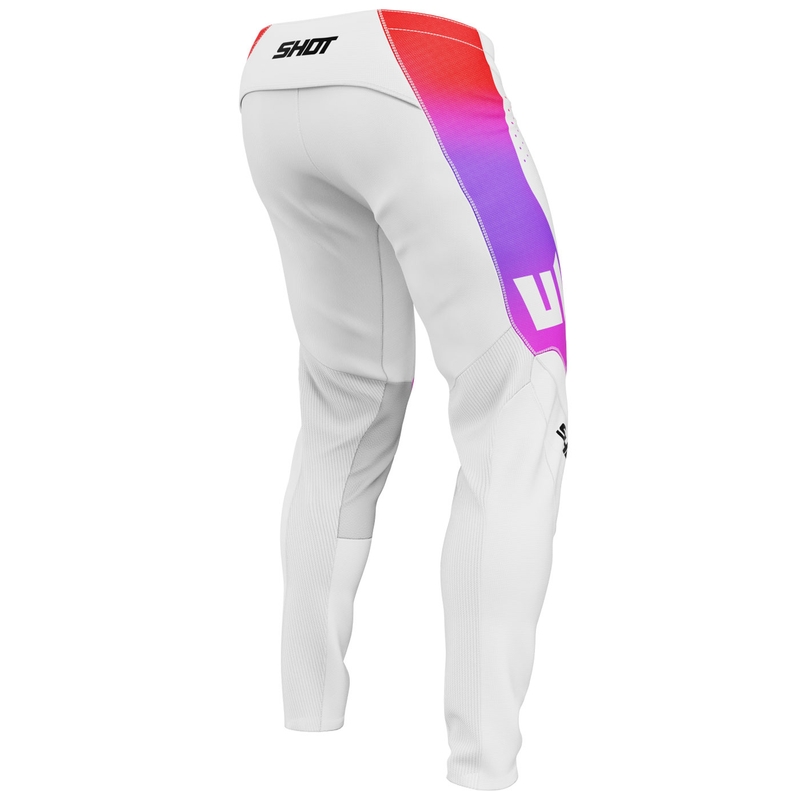 Pantaloni motocross Shot Contact Ionyx albi