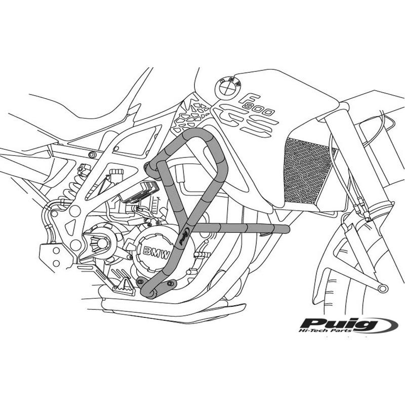 Engine guards PUIG Negru