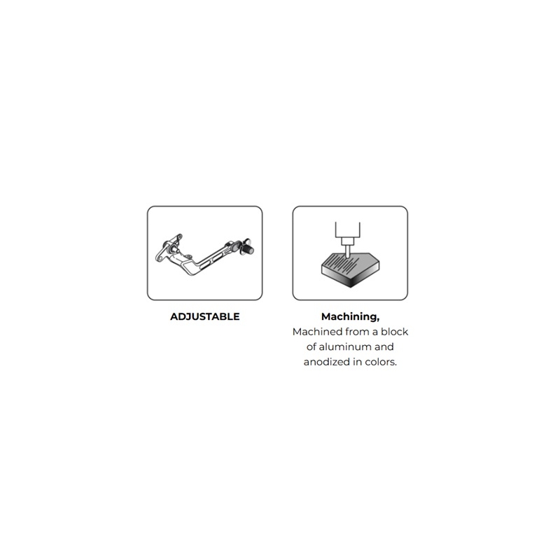 Brake foot pedal PUIG Albastru ajustabila