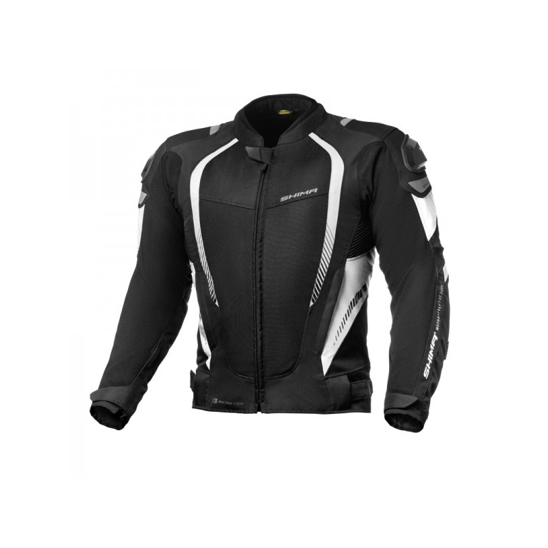 Shima Mesh Pro negru și alb Jacheta de motociclete Shima Mesh Pro negru și alb lichidare