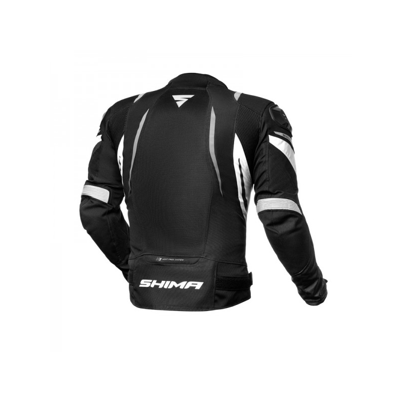 Shima Mesh Pro negru și alb Jacheta de motociclete Shima Mesh Pro negru și alb lichidare