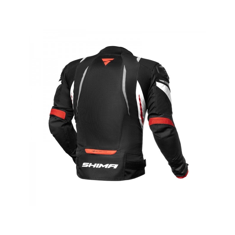 Jacheta de motociclete Shima Mesh Pro negru și roșu