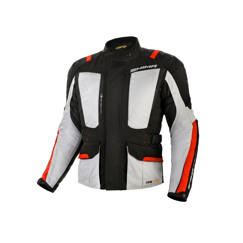 Jachetă de motocicletă Shima Hero negru-gri-roșu