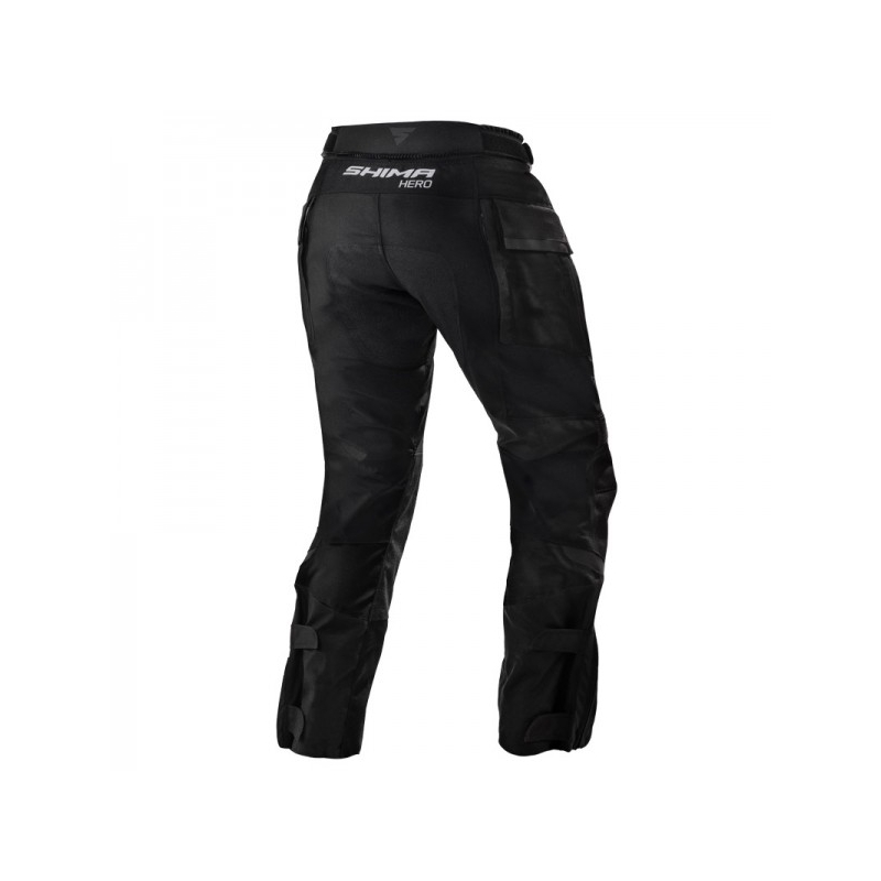 Shima Hero Hero Negru pantaloni de motociclete lichidare