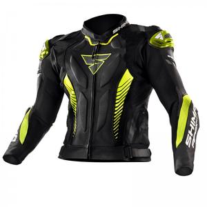 Geacă de motocicletă Shima Apex negru-galben-fluo
