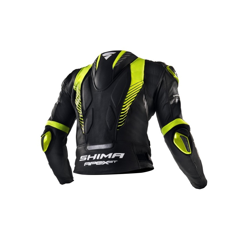 Geacă de motocicletă Shima Apex negru-galben-fluo