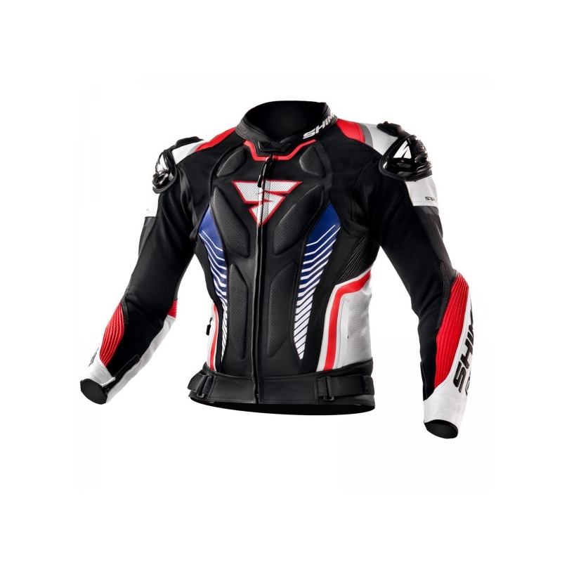Shima Apex negru-alb-alb-roșu jachetă de motociclete lichidare