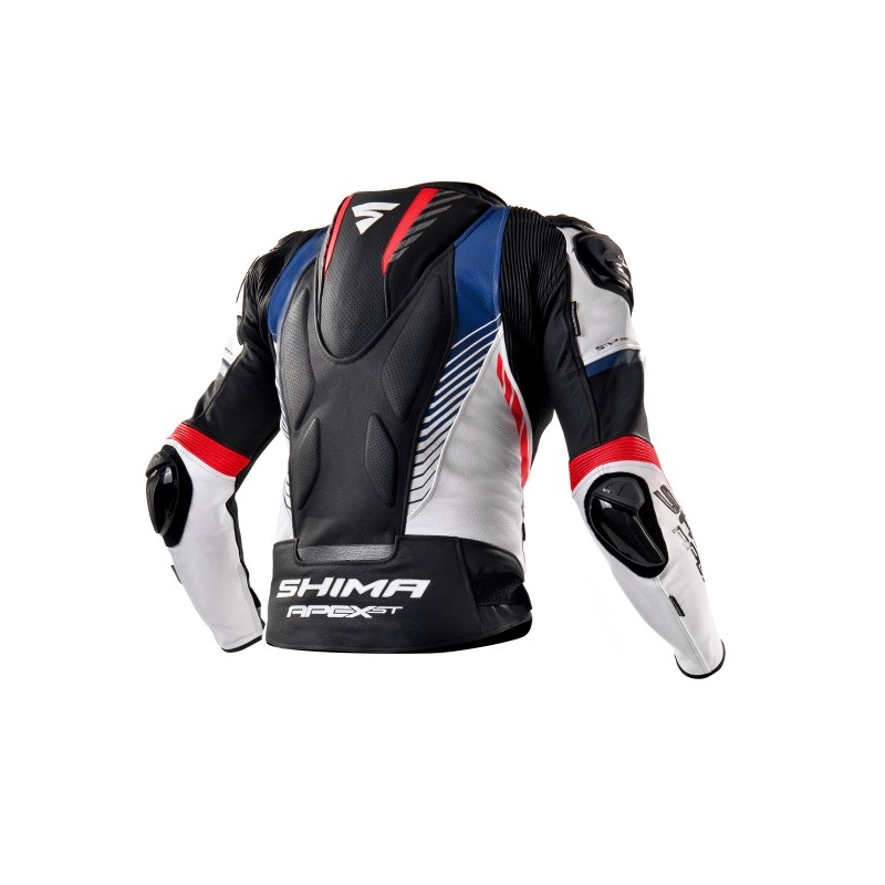 Shima Apex negru-alb-alb-roșu jachetă de motociclete lichidare