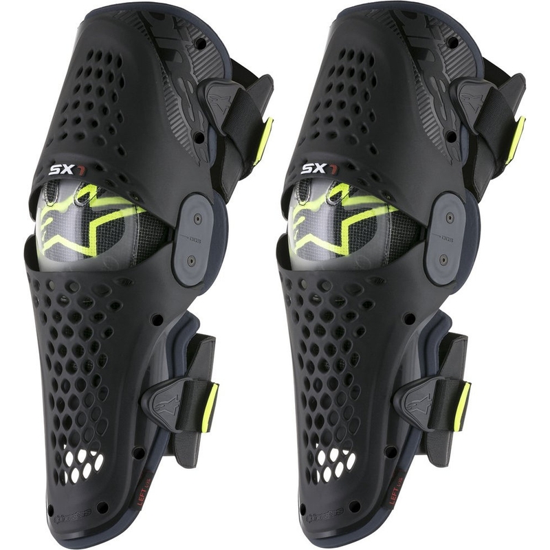 Genunchiere Alpinestars SX-1 antracit-galben-fluo