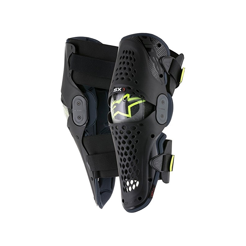 Genunchiere Alpinestars SX-1 antracit-galben-fluo