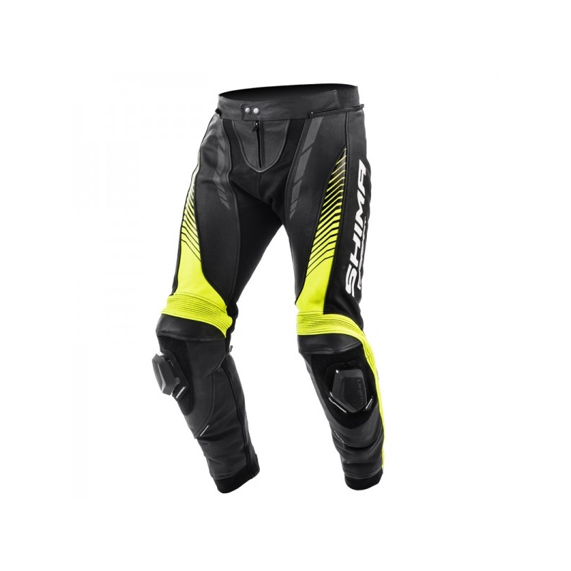 Pantaloni de motocicletă Shima Apex negru-galben-fluo