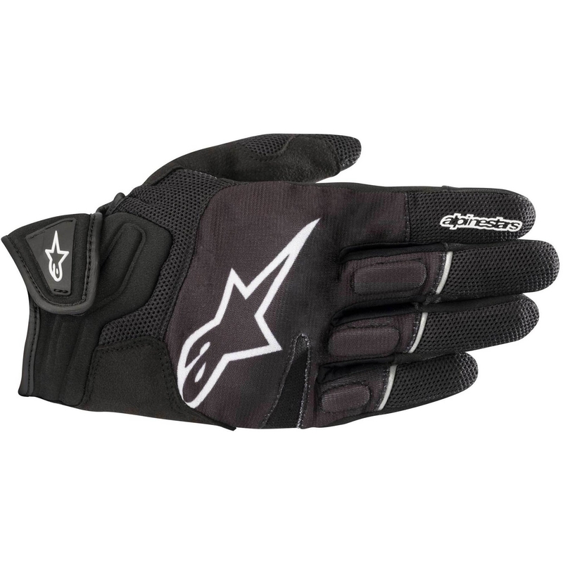 Mănuși de motocicletă Alpinestars Atom negru și alb
