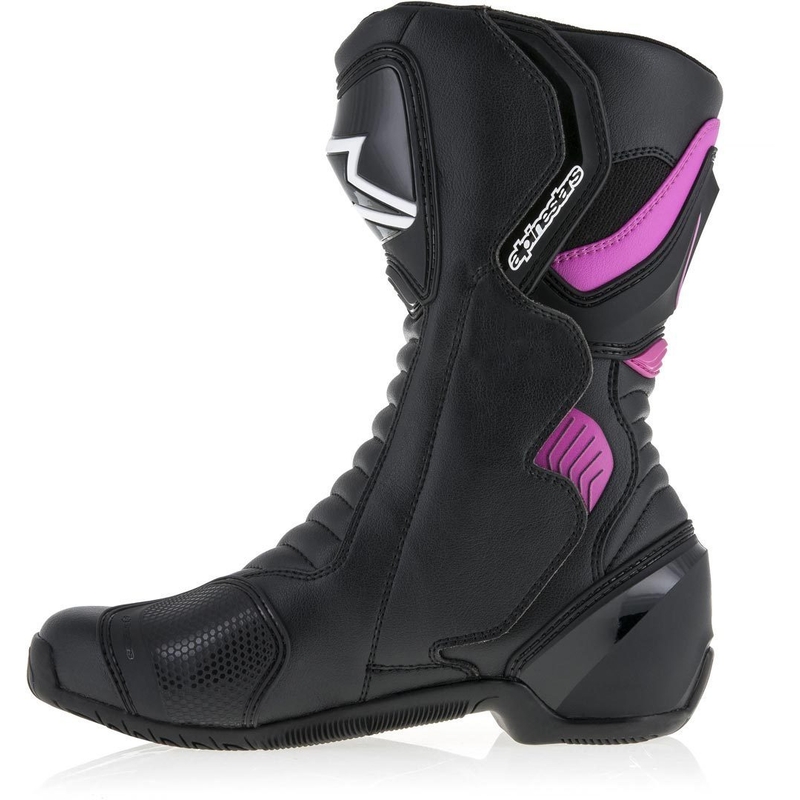 Alpinestars Stella S-MX 6 Cizme de motocicletă pentru femei Negru, Violet și Alb