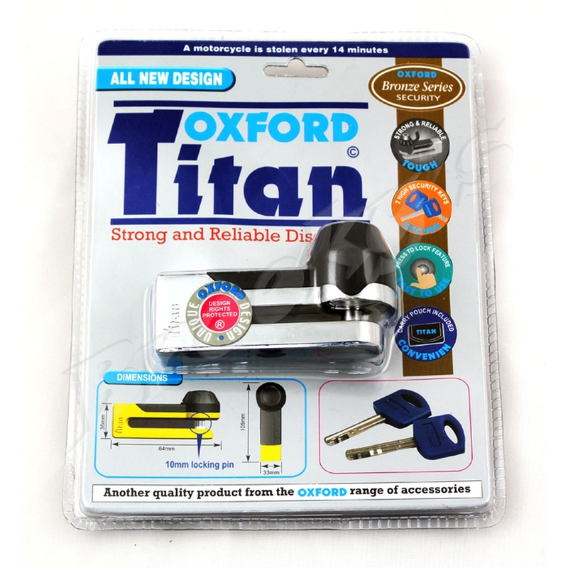Blocaj pentru frâne pe disc Oxford Titan cromat