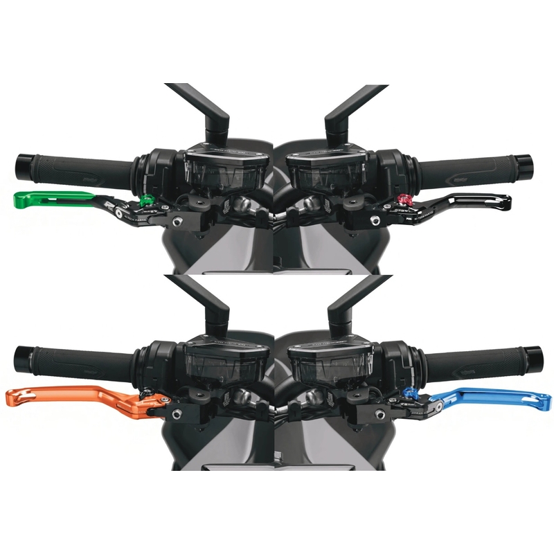 Maneta de ambreiaj fara adaptor PUIG 4.0 extendable folding negru/rosu