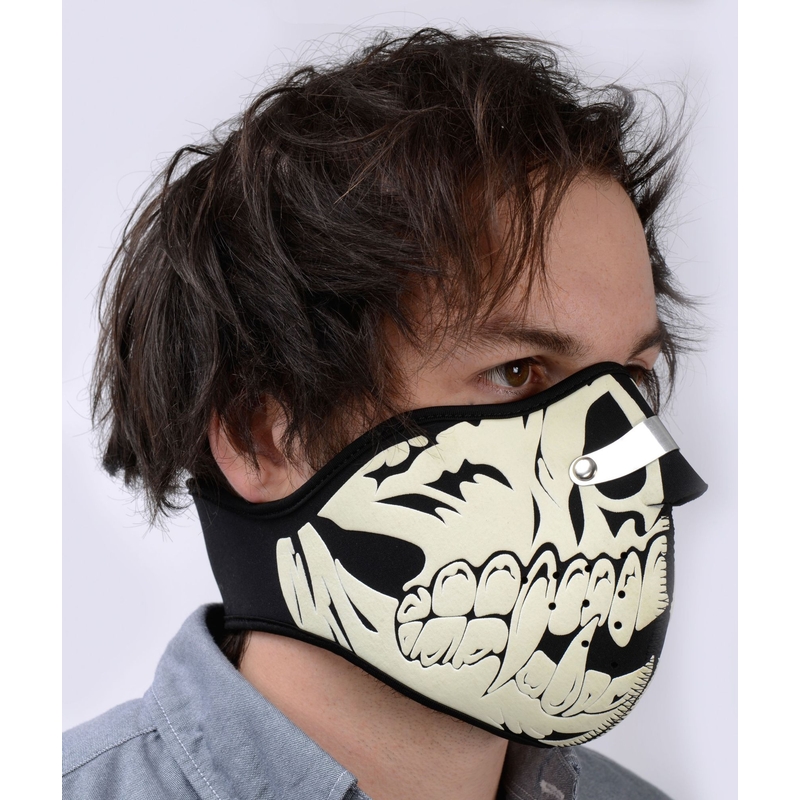 Masca de față Oxford Glow Skull