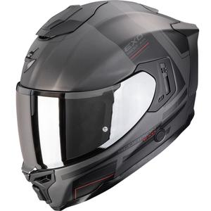 Cască integrală Scorpion EXO-1500 Air Dual, argintiu mat-negru-roșu