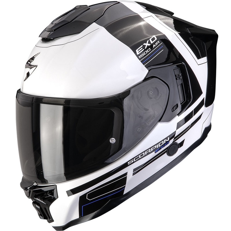 Cască integrală Scorpion EXO-1500 Air Dual, alb-negru-albastru