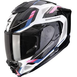 Cască integrală pentru motocicletă Scorpion EXO-1500 Air Sleek, alb-negru-roz