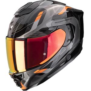 Cască integrală pentru motocicletă Scorpion EXO-1500 Air Sleek negru-portocaliu