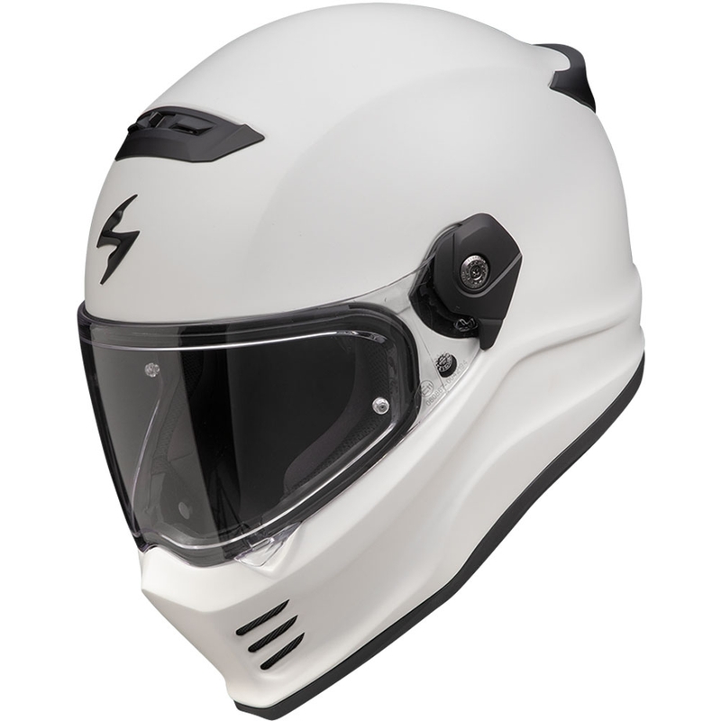 Cască integrală pentru motocicletă Scorpion Covert FX Solid, gri deschis mat