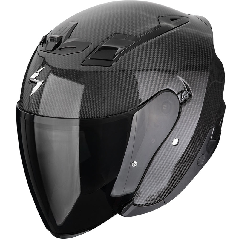 Cască de motocicletă Scorpion EXO-Z1 Carbon Solid Open Face, neagră