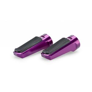 Footpegs without adapters PUIG SPORT 7318L purple with rubber