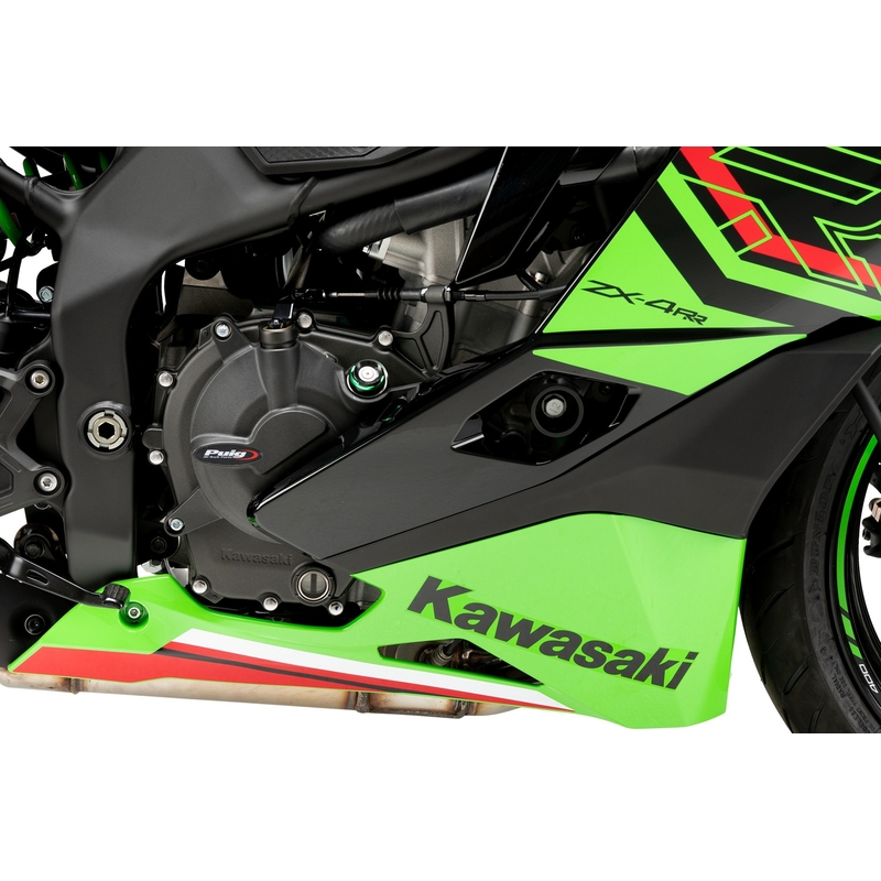 Engine covers PUIG Track for Championship Negru included 2 oil plugs