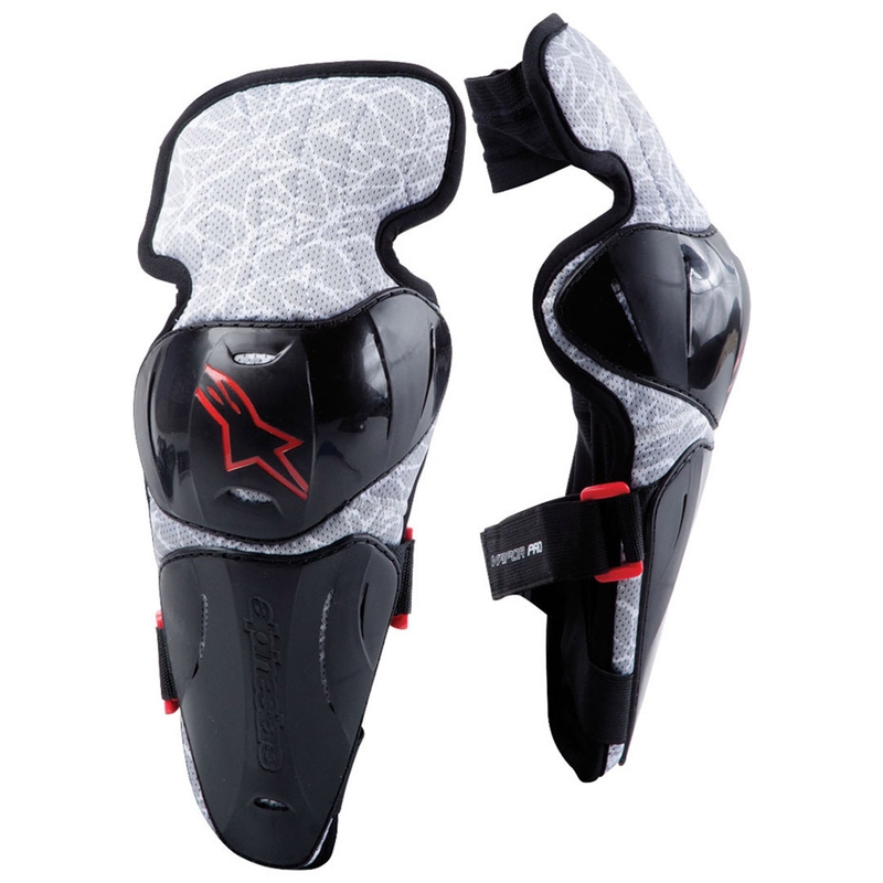Cotiere Alpinestars Vapor Pro pentru copii alb-negru și alb