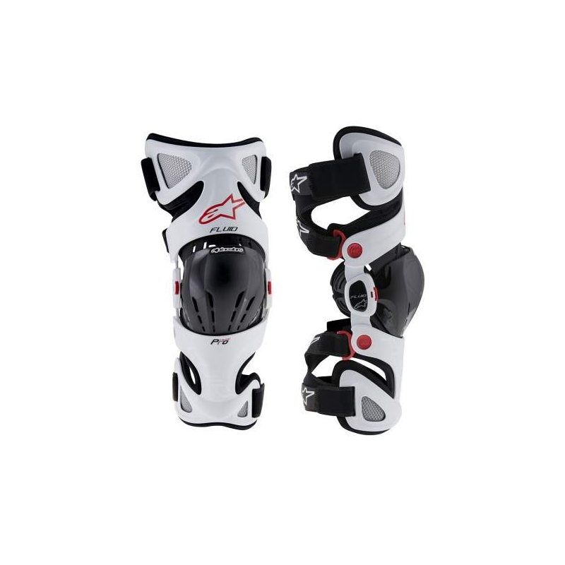Genunchiere Alpinestars Fluid Pro alb