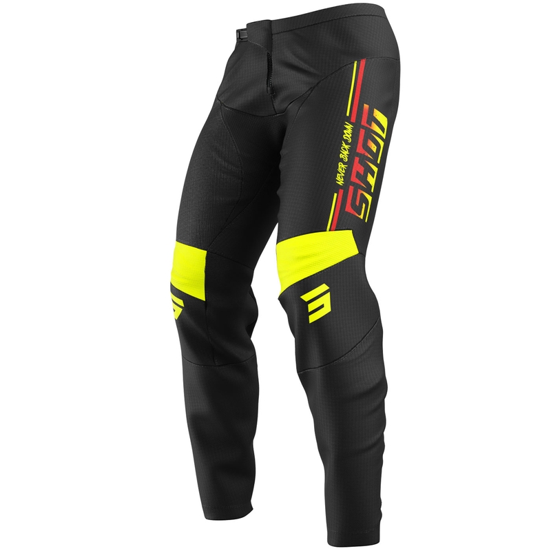 Pantaloni MX Shot Devo Block Galben Fluo