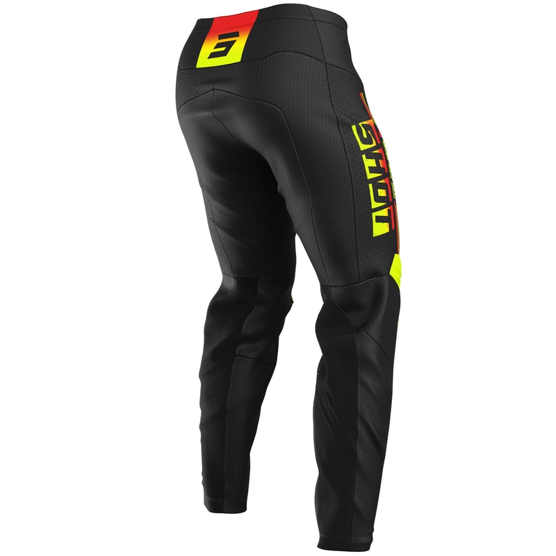 Pantaloni MX Shot Devo Block Galben Fluo