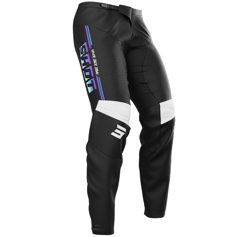Pantaloni motocross Shot Devo Block violet
