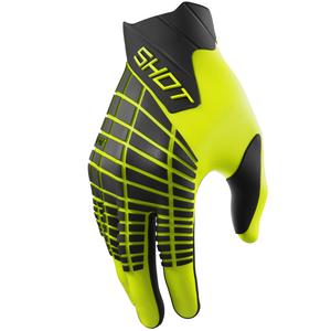Mănuși motocross Shot Core Max galben fluo