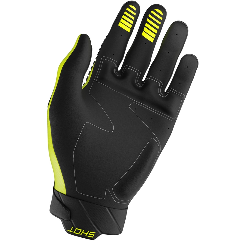 Mănuși motocross Shot Core Max galben fluo