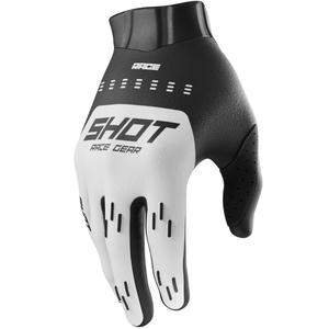 Mănuși motocross Shot Race Evo albe