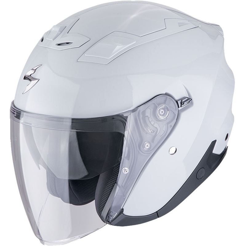 Casca de motocicletă Scorpion EXO-Z1 Solid Open, alb perlat
