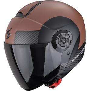 Cască de motocicletă Scorpion EXO-CITY II Sheer, neagră, maro-mat