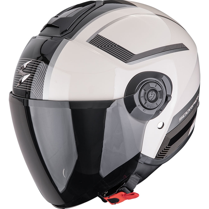 Cască de motocicletă Scorpion EXO-CITY II Cosmos crem-negru