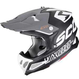 Cască motocross Scorpion VX-22 Air Updown negru-alb-gri