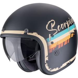 Casca moto deschisa Scorpion Belfast Evo ADONIS negru-bej mat
