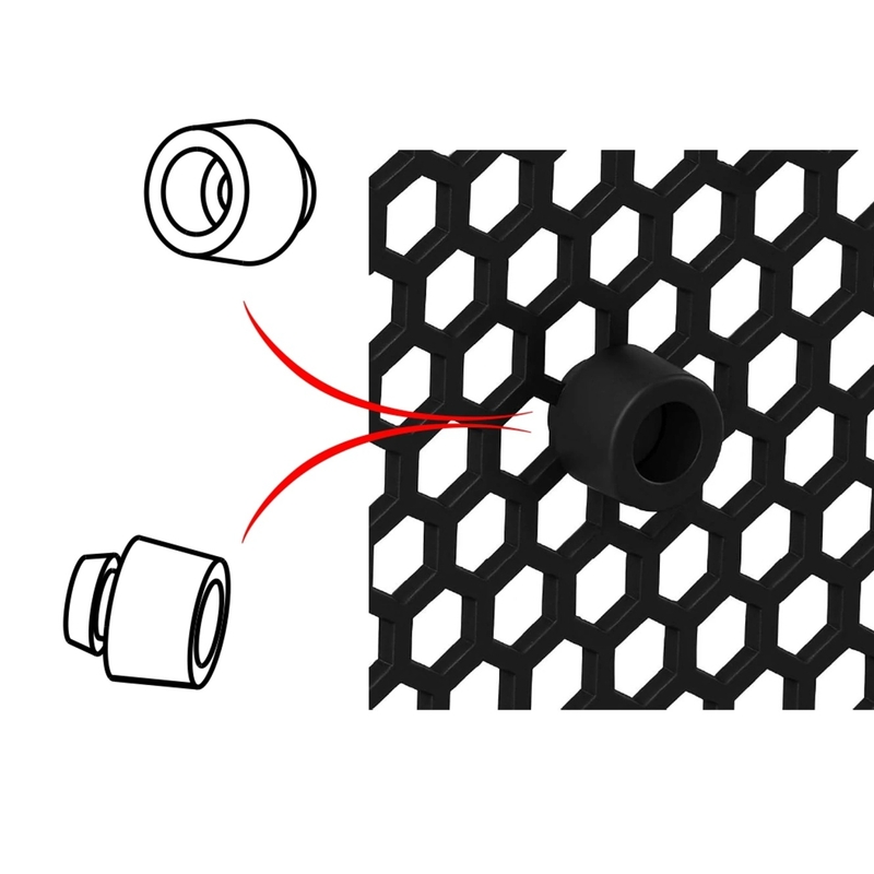 Plastic radiator PUIG Negru