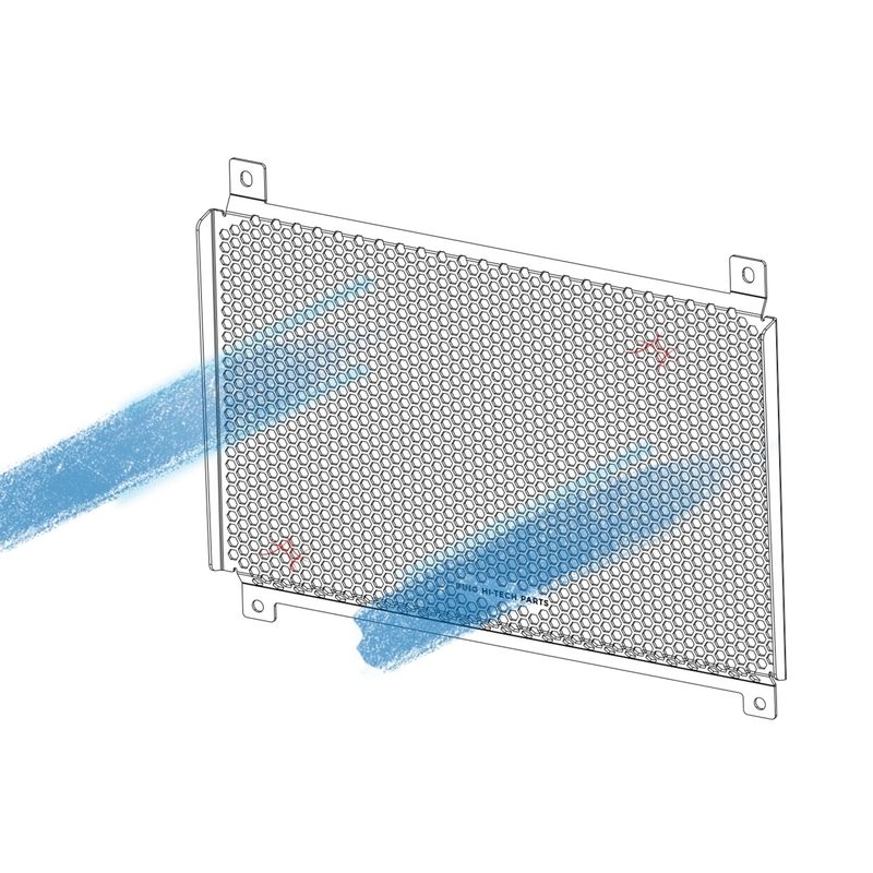 Plastic radiator PUIG Negru