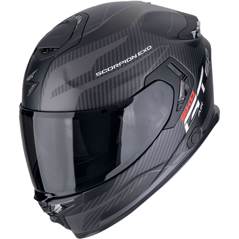 Casca moto integrala Scorpion EXO-GT SP AIR FLEX negru-argintiu mat
